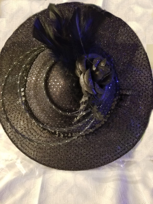 Black Textured Hat (Made to Order)